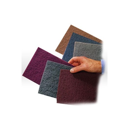 3M Abrasive Hand Pad, 7448, Ultrafine, Light Gray, 6"X9" 48011-04028